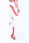 Retro Sunset Stripes Eggshell NFS Legging