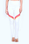 Retro Sunset Stripes Eggshell NFS Legging