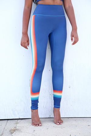 Muted Rainbow Indigo NFS Legging