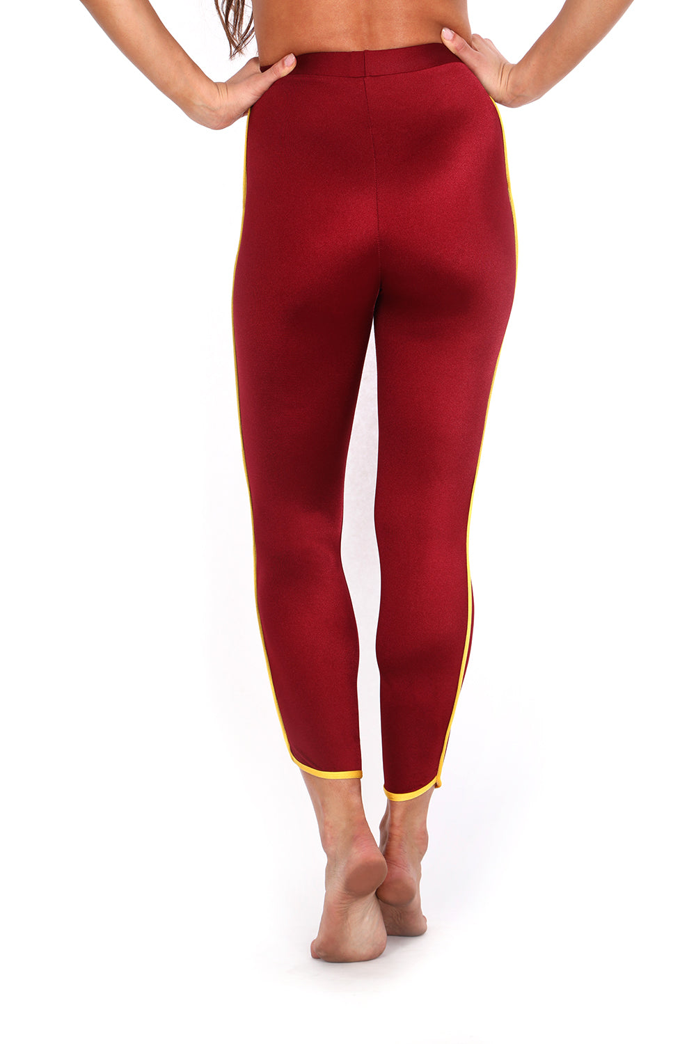Cardinal/Gold Track Leggings