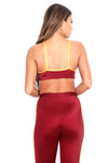 Cardinal/Gold Track Sports Bra