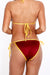 Cardinal/Gold Bikini Bottom