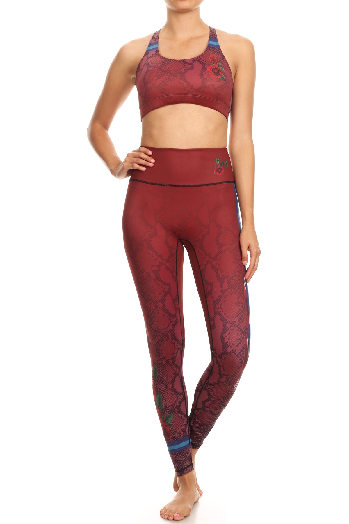 Snake Eyes Burgundy NFS Legging