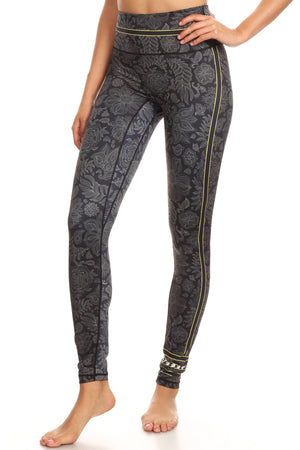Gold Dust Floral NFS Legging
