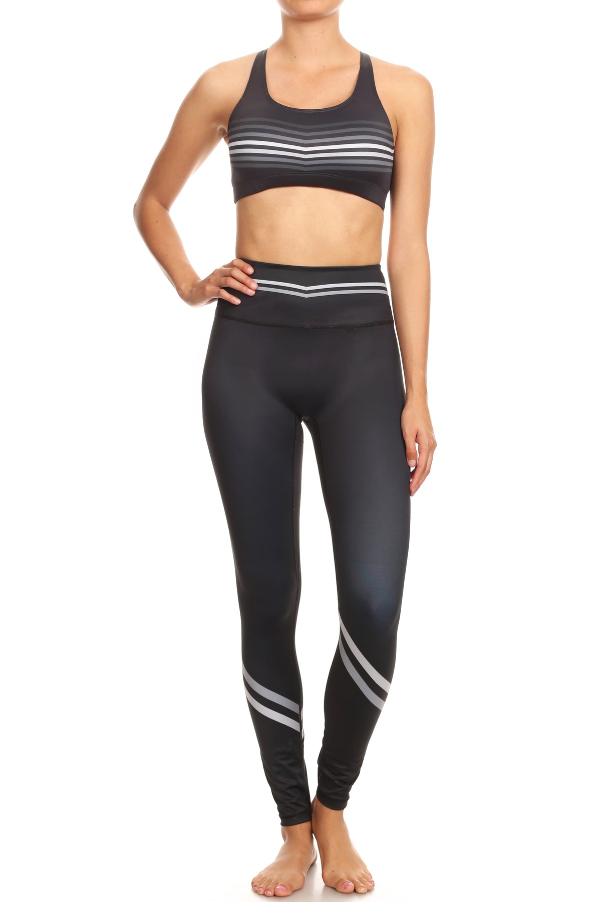 Grey Varsity Rainbow NFS Legging