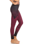 Art Deco Burgundy NFS Legging