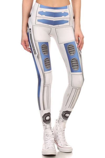 Blue Robot Leggings