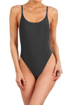 Charcoal Gray Lexy Onesie Swim - POPRAGEOUS
 - 2