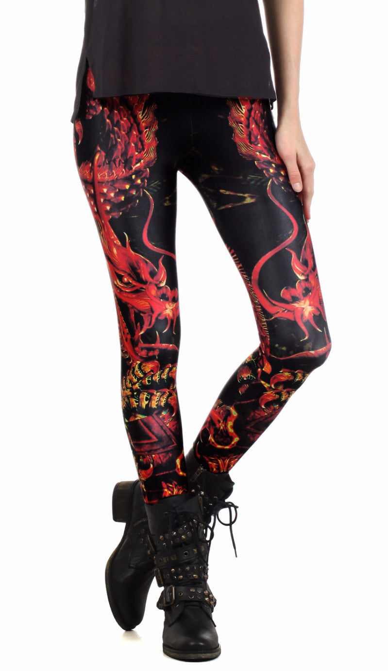 Chinese Dragon Leggings - POPRAGEOUS
 - 1