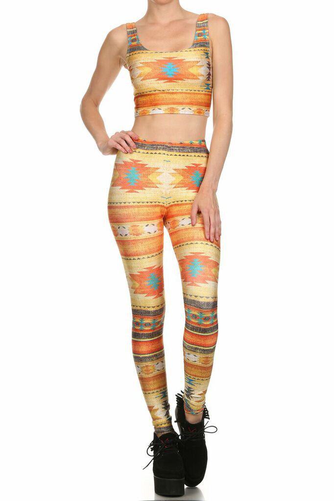 Southwestern Blanket Leggings - POPRAGEOUS
 - 1