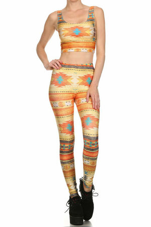 Southwestern Blanket Leggings - POPRAGEOUS
 - 1