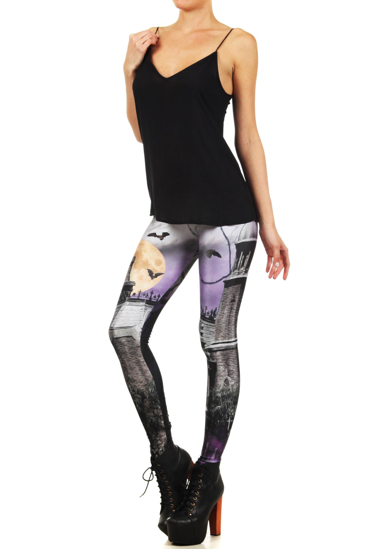 Haunted House Leggings - POPRAGEOUS
 - 2