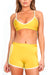 Mustard/Yellow Track Sports Bra