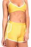 Mustard/Yellow Track Booty Short