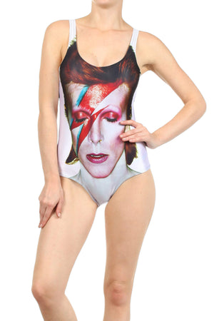 David Bowie One-Piece Swim - POPRAGEOUS
 - 1