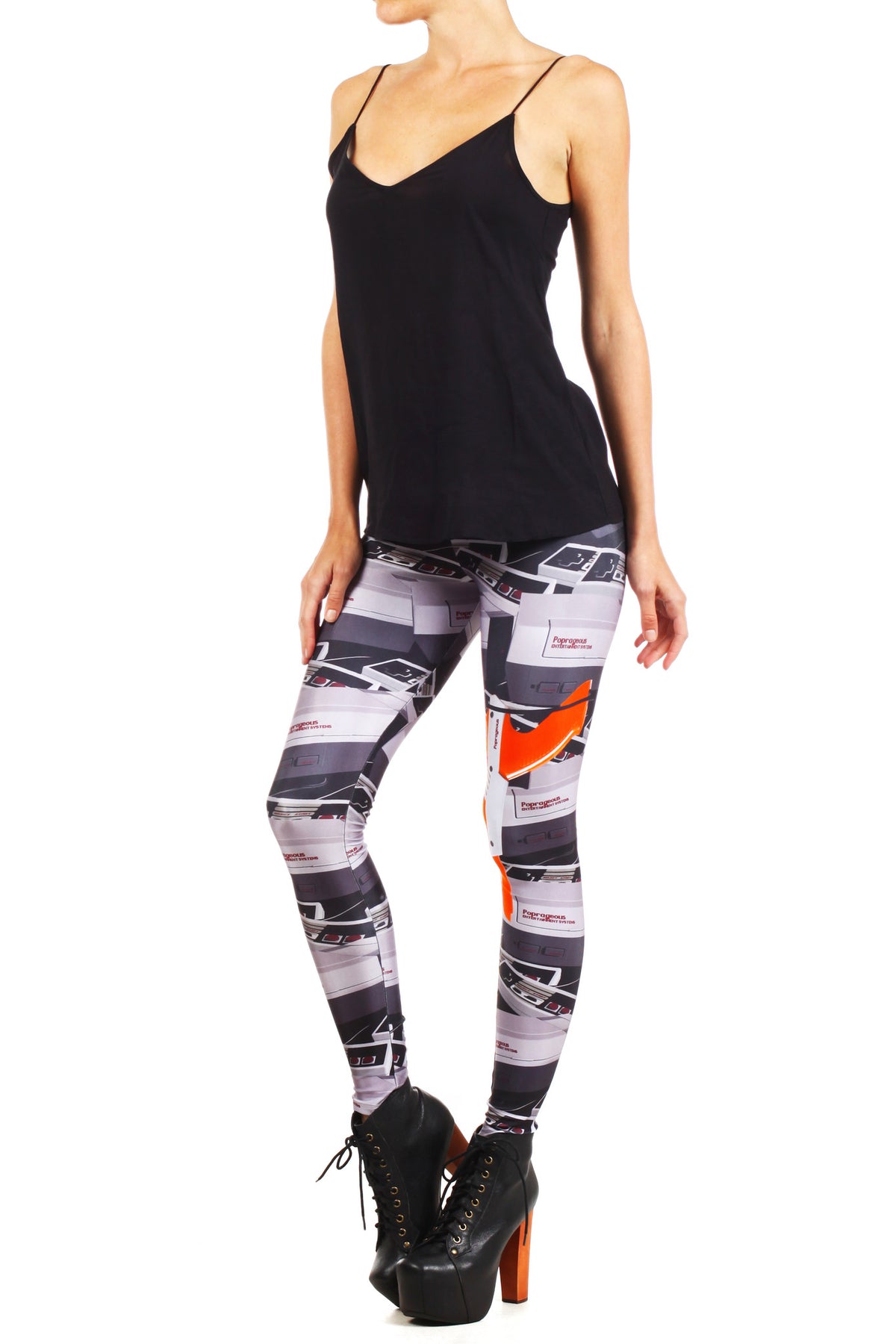 Retro Console Leggings - POPRAGEOUS
 - 2