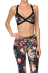 Brussel Floral Jasmine Sports Bralette - POPRAGEOUS
 - 1