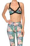 Geometric Rainbow Jasmine Sports Bralette - POPRAGEOUS
 - 1