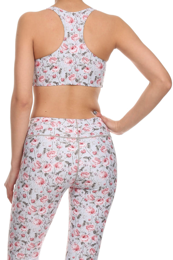Vintage Floral Aurora Bra - Grey - POPRAGEOUS
 - 3