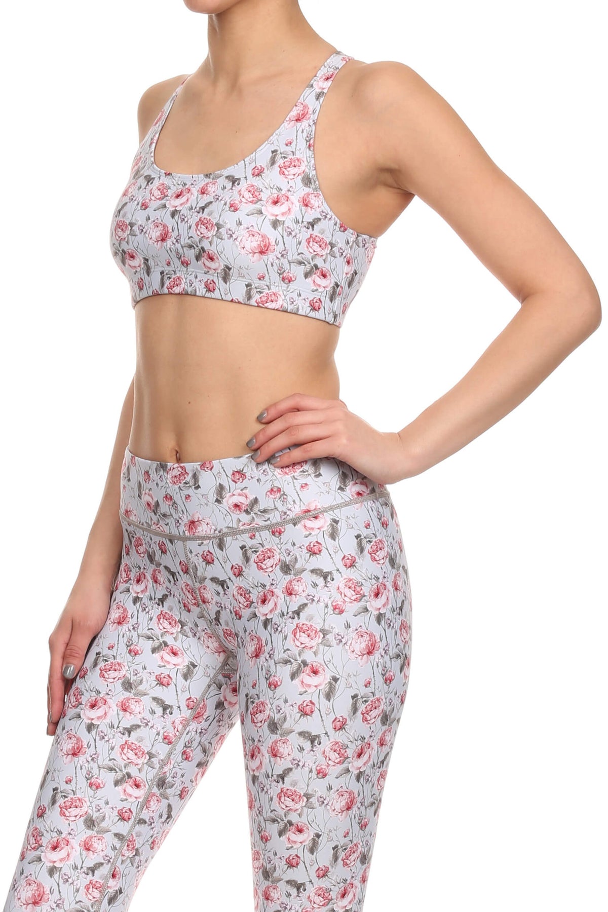 Vintage Floral Aurora Bra - Grey - POPRAGEOUS
 - 2