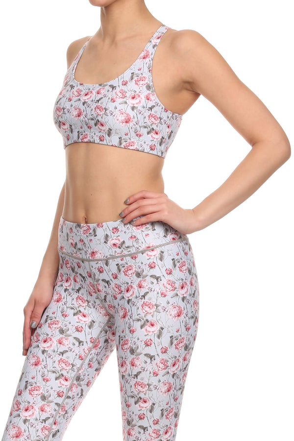 Vintage Floral Aurora Bra - Grey - POPRAGEOUS
 - 2