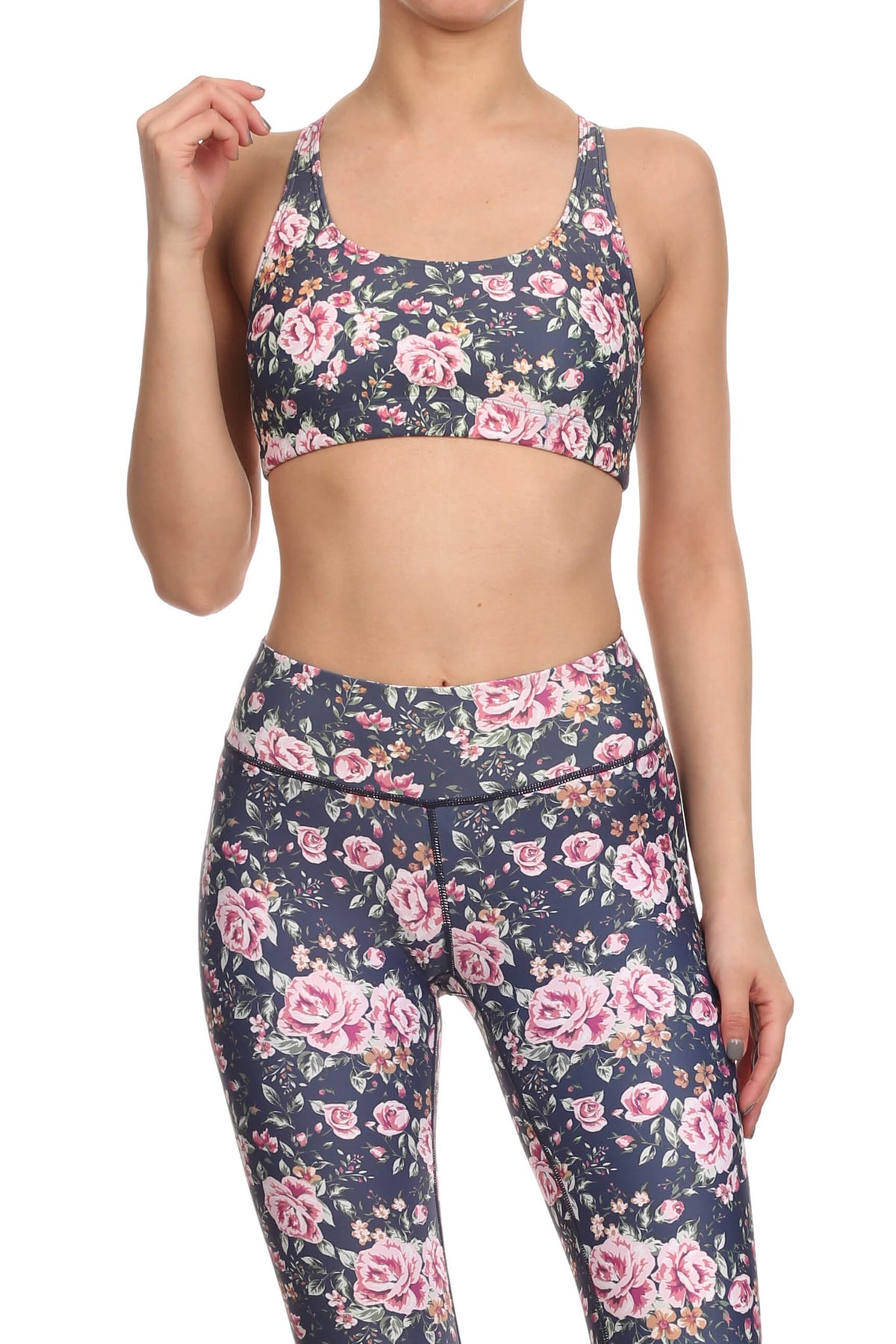 Vintage Floral Aurora Bra - Navy - POPRAGEOUS
 - 1