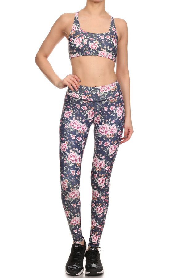 Vintage Floral Aurora Bra - Navy - POPRAGEOUS
 - 4