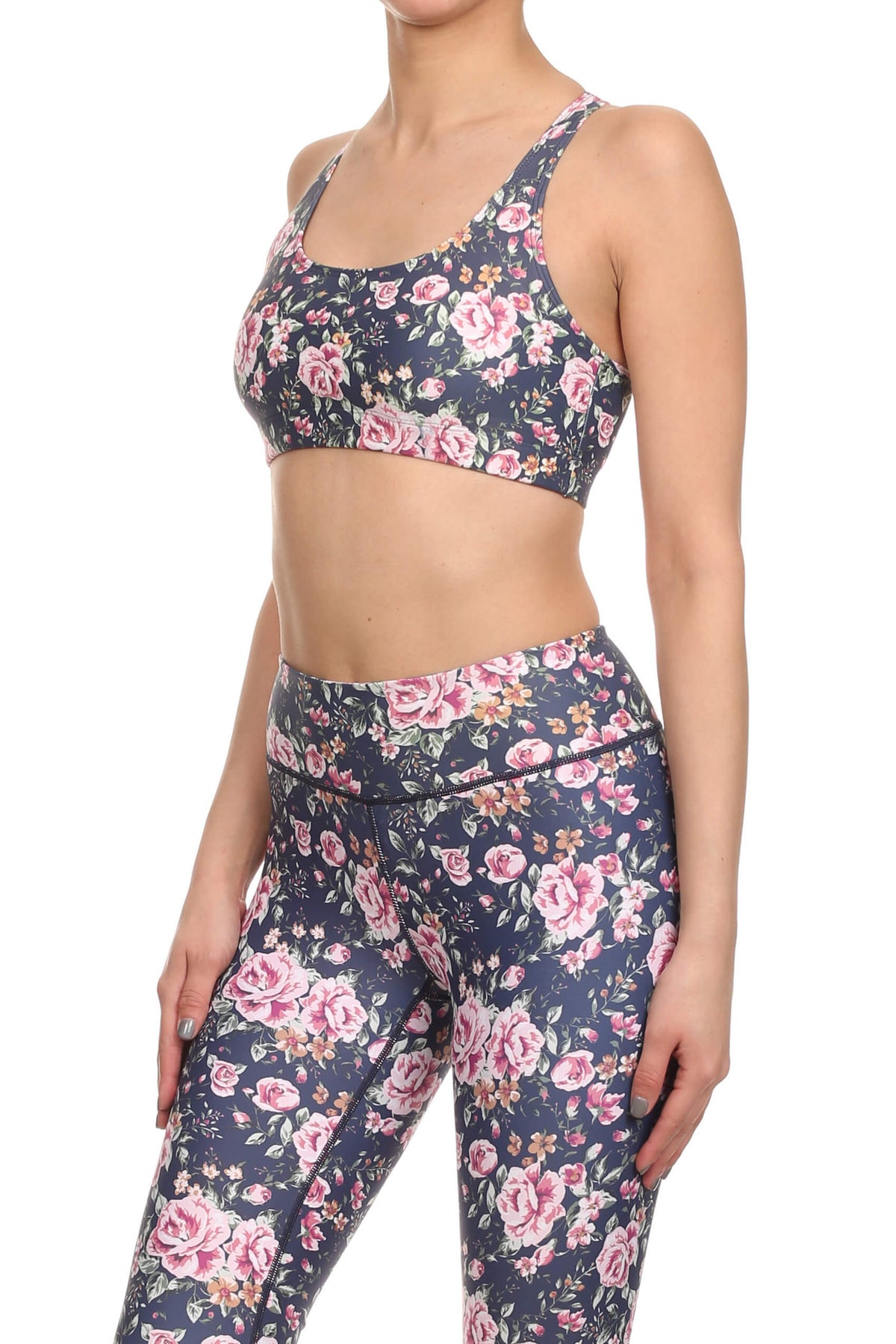 Vintage Floral Aurora Bra - Navy - POPRAGEOUS
 - 3