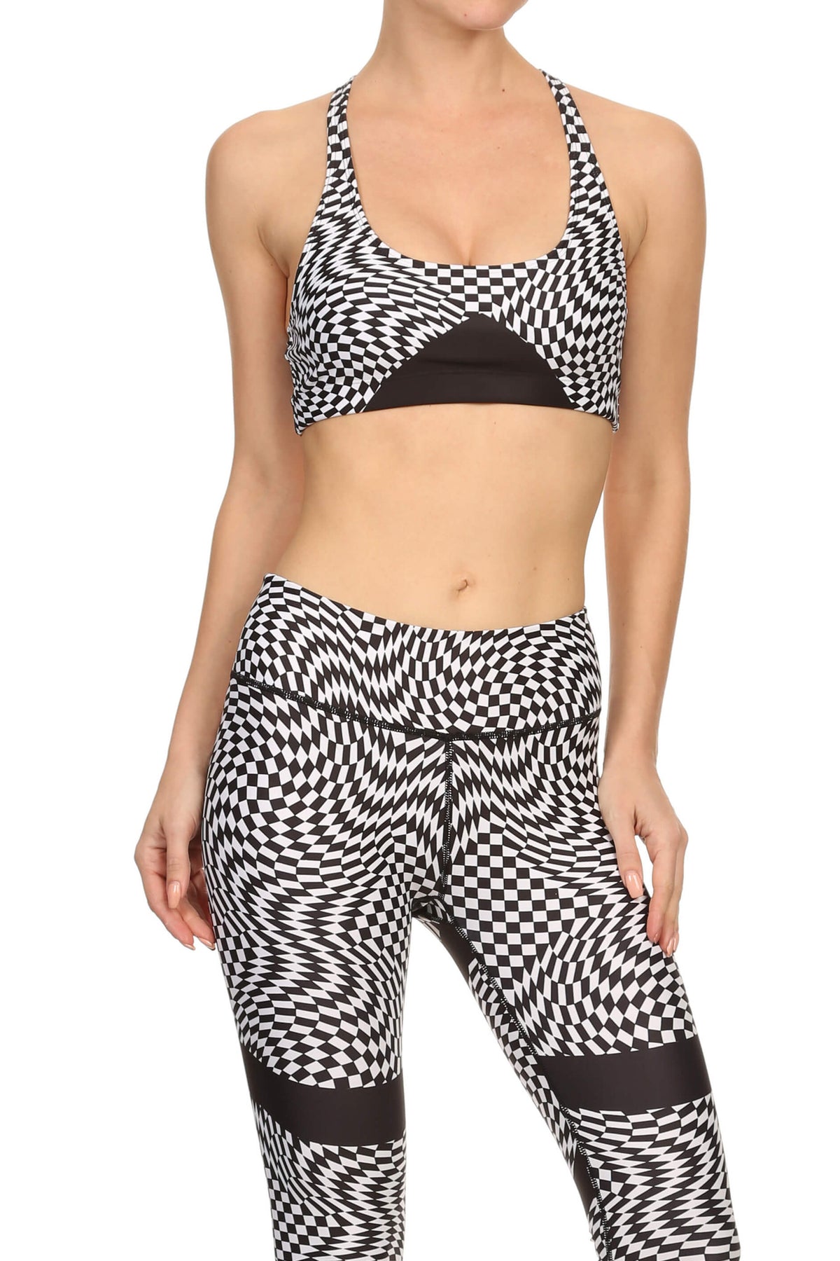 Trippy Checkers Aurora Bra - POPRAGEOUS
 - 1