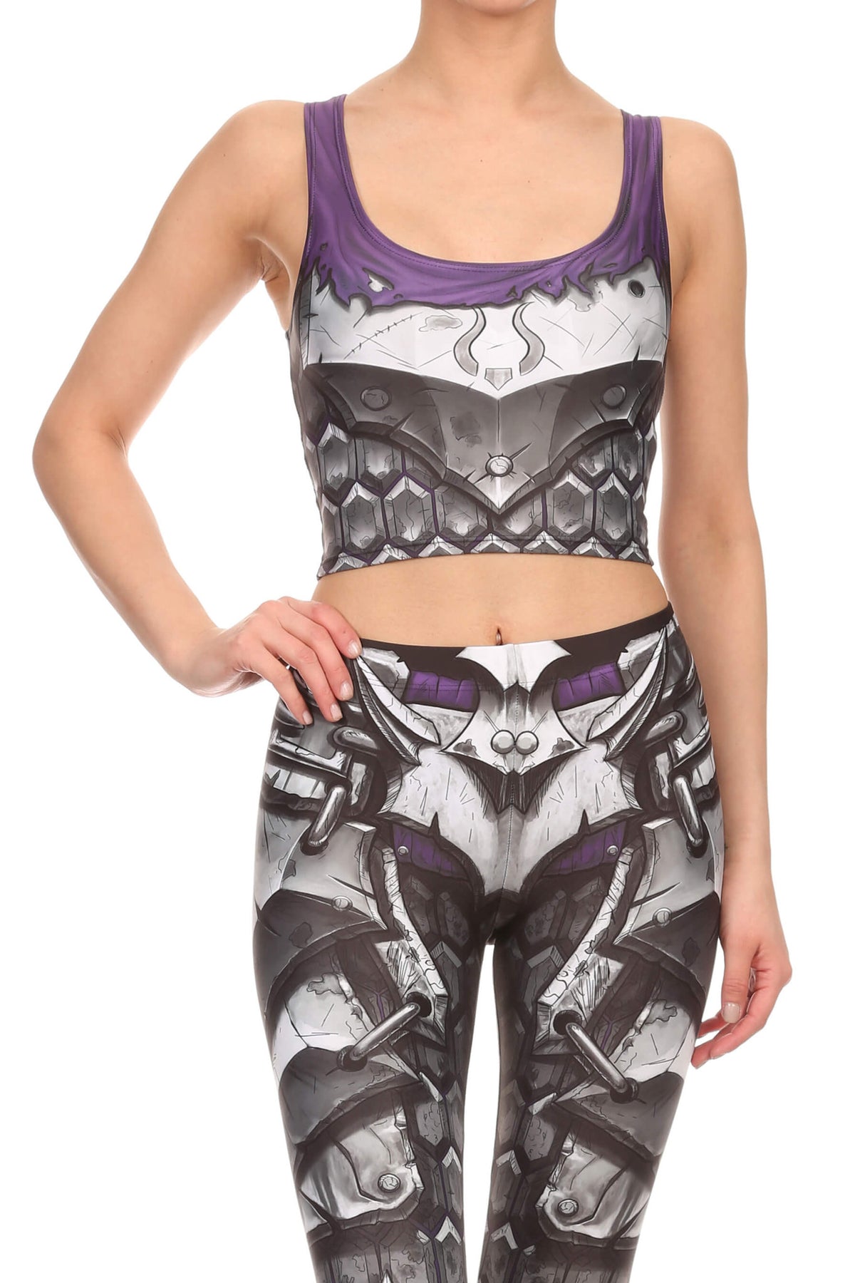 Comic Armor Crop Top - POPRAGEOUS
 - 1