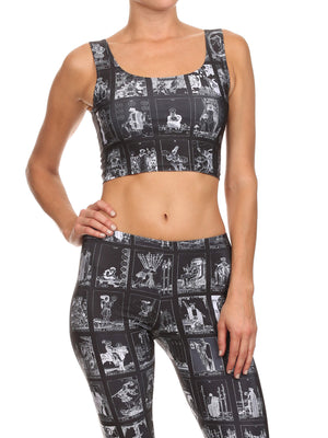 Dark Tarot Card Crop Top - POPRAGEOUS
 - 1