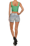 Green Glob Crop Top - POPRAGEOUS
 - 4