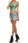 Green Glob Crop Top - POPRAGEOUS
 - 2