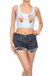 Ice Cream Crop Top - POPRAGEOUS
 - 1