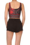 Insane Harlequin Crop Top - LIMITED - POPRAGEOUS
 - 3