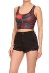 Insane Harlequin Crop Top - LIMITED - POPRAGEOUS
 - 2