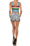Mexican Blanket Crop Top - POPRAGEOUS
 - 4