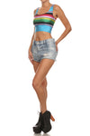 Mexican Blanket Crop Top - POPRAGEOUS
 - 2