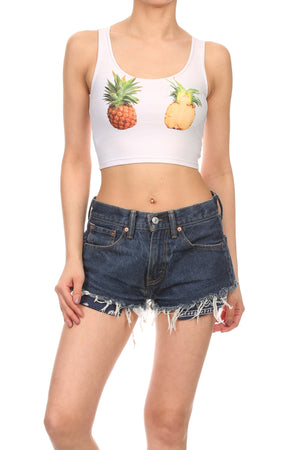 Pineapple Crop Top - POPRAGEOUS
 - 1
