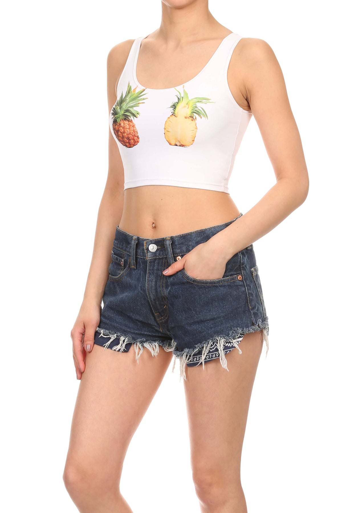 Pineapple Crop Top - POPRAGEOUS
 - 2