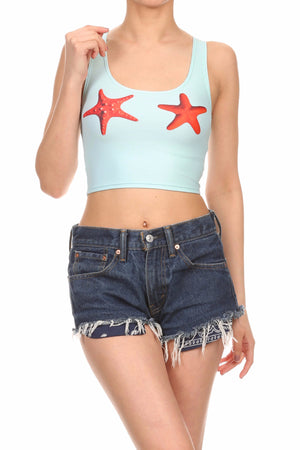 Starfish Crop Top - POPRAGEOUS
 - 1