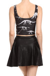 Dinosaur Skeleton Crop Top - POPRAGEOUS
 - 2