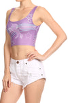 Purple Unicorn Crop Top