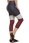 Color Block Dream Capris - Burgundy - POPRAGEOUS
 - 2