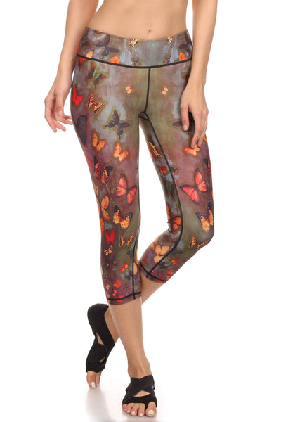 Fall Butterflies Dream Capris