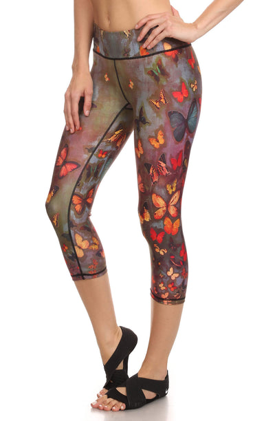Fall Butterflies Dream Capris