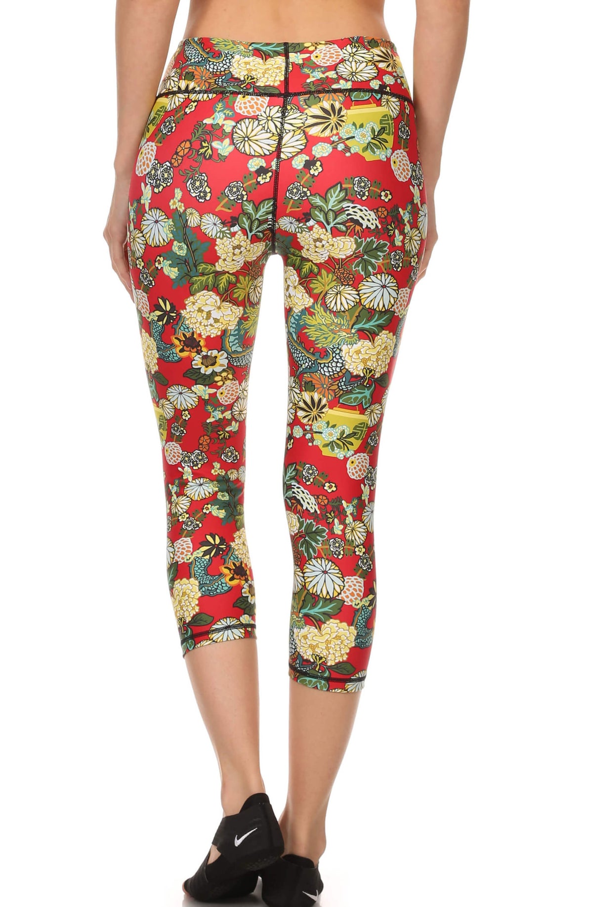 Hidden Dragon Dream Capris - Vermillion - POPRAGEOUS
 - 3