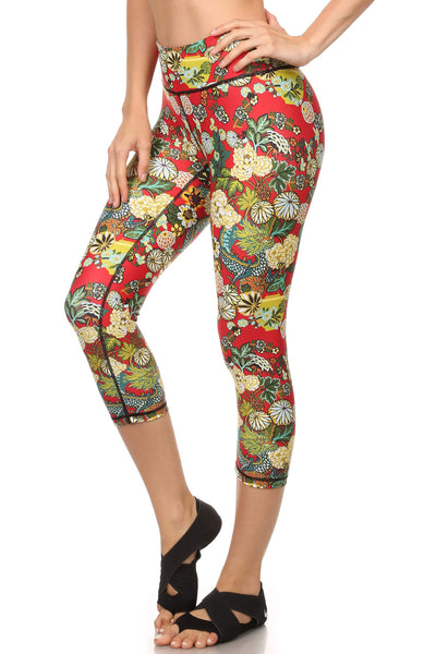Hidden Dragon Dream Capris - Vermillion