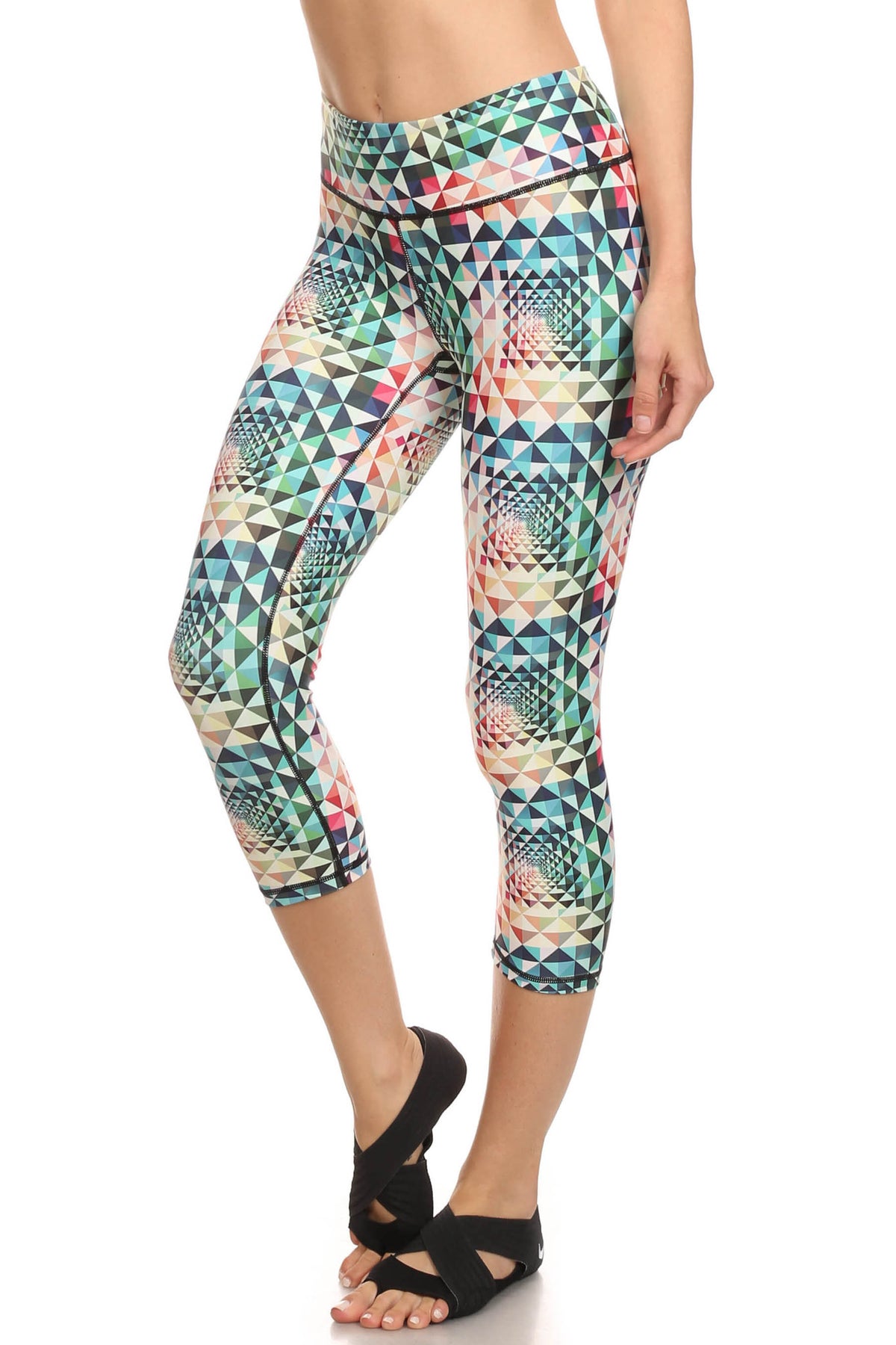 Geometric Rainbow Dream Capris - POPRAGEOUS
 - 2