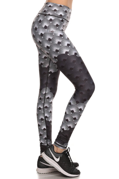 70's Fan Dream Leggings - Monochromatic